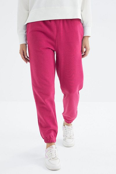 TOMMY LIFE Trening de bază pentru femei, fucsia, cu talie înaltă, cu 3 fire de bumbac, 94624