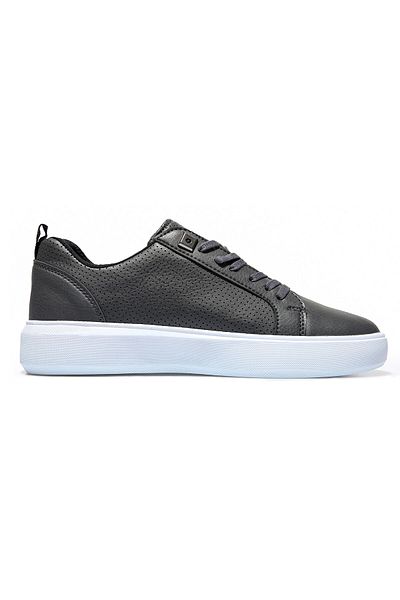 TOMMY LIFE Pánská sportovní obuv z umělé kůže Smoked Hole Laced - 89055