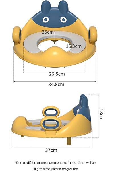 Yelajoy Baby Potty Training Toilet, High Toughness Prevent Slip Lightweight,with Handle,for Travel for Kids