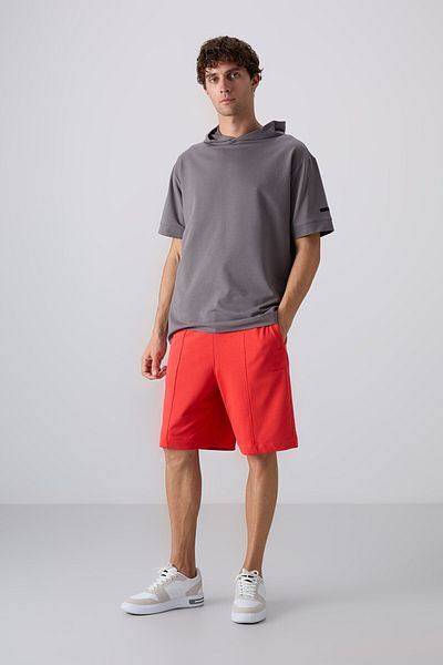 TOMMY LIFE Ανδρικό σορτς Fiesta Cotton Thick Soft Texture Comfort Fit Basic - 81261
