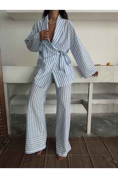 mydukkan.co Striped Kimono Set