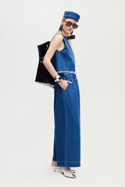 İKİKIZ Denim Palazzo Pantolon