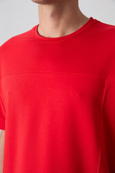 TOMMY LIFE Ανδρικό μπλουζάκι Fiesta Cotton Thick Soft Textured Oversize Fit Basic - 88349