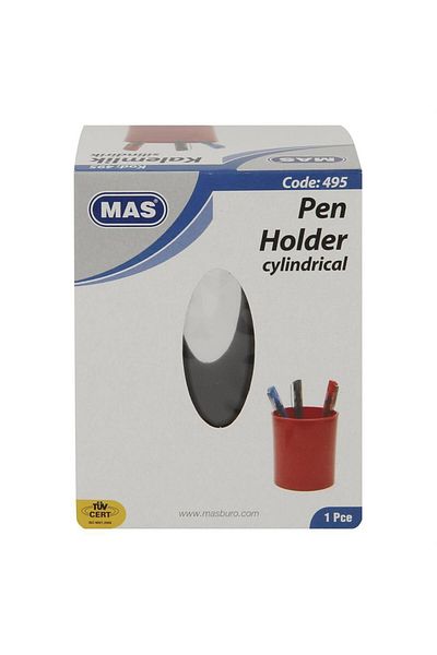 Mas 495 Crystal Pen Holder Cylinder - Transparent