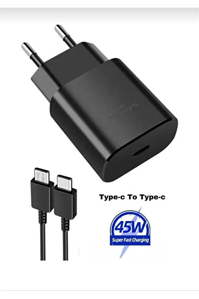 pukotech SAMSUNG Uyumlu Galaxy S22 Ultra - S23 Ultra - S24 - S24 Ultra 45W Type-C Süper Hızlı Şarj Cihazı