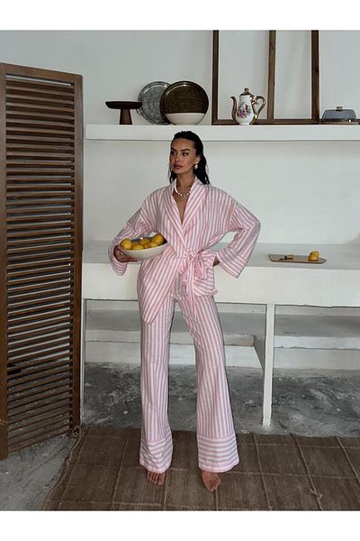 mydukkan.co Striped Kimono Set