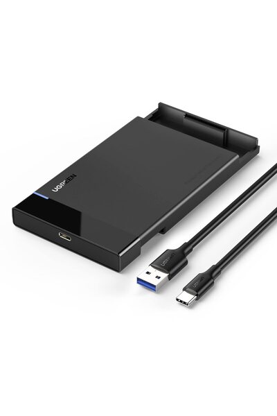 Ugreen يو جرين | علبة محرك أقراص صلبة SATA مقاس 2.5 بوصة (6 جيجابت في الثانية) | أسود