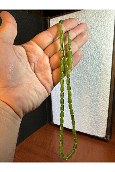 Anemore Collection سبحة أكريليك بقطع رصاصة، موديل جديد، لون أخضر، هدية T-294