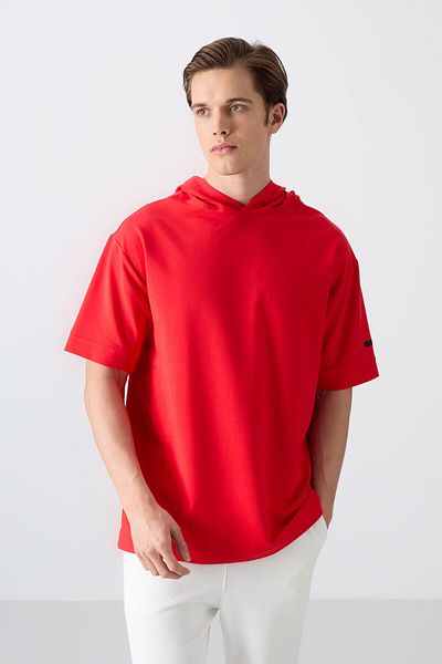 TOMMY LIFE Ανδρικό μπλουζάκι Fiesta Cotton Thick Soft Textured Oversize Fit Basic - 88352