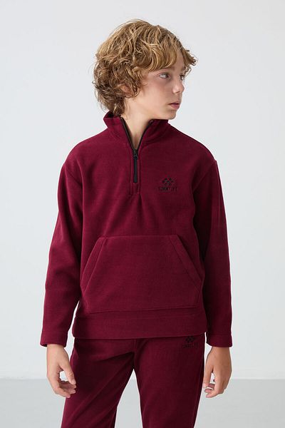 TOMMY LIFE Σετ φόρμας Fleece για αγόρια - Κεντητό, Χοντρό μαλακή υφή, Standard Fit - 11218