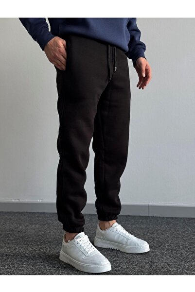 UYN SPORT Ανδρικό μαύρο αθλητικό παντελόνι Jogger