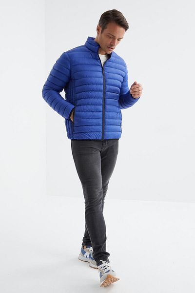 TOMMY LIFE Ανδρικό πουπουλένιο παλτό Saks Standard Mold με φερμουάρ, ανθεκτικό στο κρύο - 88166