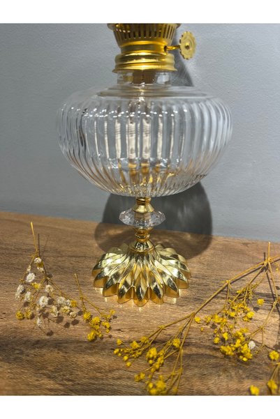 ÖZLEVENT Striped Cluster Footed Gas Lamp No.14