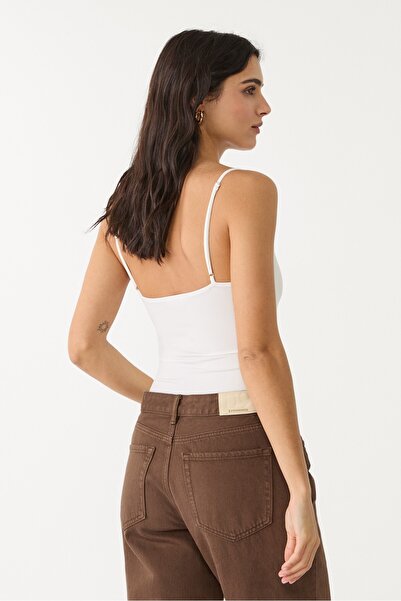 Stradivarius Basics bodysuit with straps