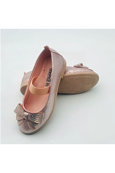 Arçın Shoes Pembe Simli Kız Çocuk Babet – Zarif ve Işıltılı