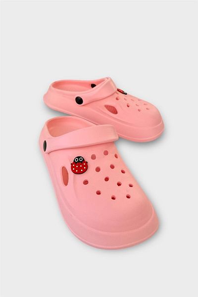 Liger Women's Comfort Ladybug Buckle Medical Sabo Slippers Powder