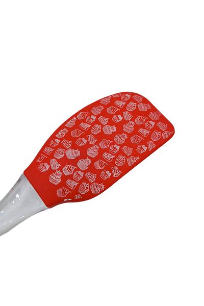 CKM silikon Red Patterned Silicone Spatula
