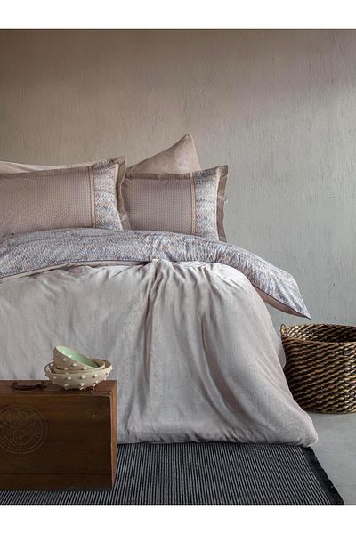 Apricitas HOME Σετ Παπλωματοθήκη Double Hilly Mink My Touch
