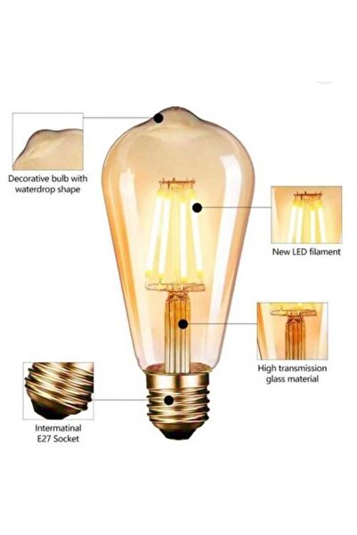 Generic 6W Honey Country Bulb - Yellow