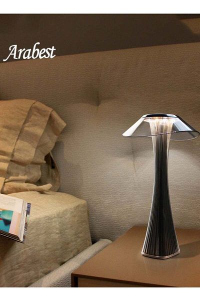 COOYA Led Desk Lamp, USB Rechargeable, 3 Lighting Modes, for Restaurant/Bedroom/Dormitory(Black)