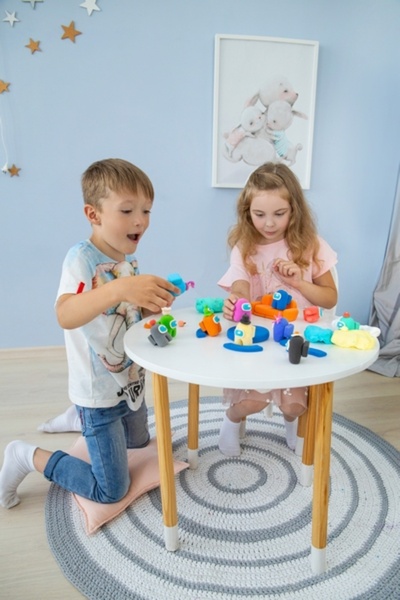 Fancy Plasticine Genio Kids, Marhmallow, 4 colours, 120 gr