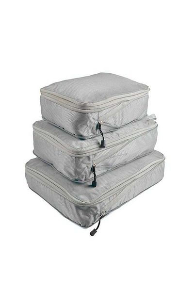 COOYA 3-Piece Foldable Storage Bag, Accommodate Enough Items, with Smooth Zipper, for Any Type of Trip