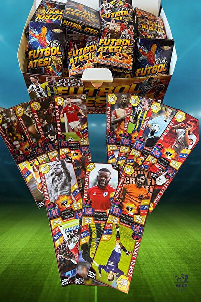 MyClean Futbol Ateşi Taş Kağıt Makas Sporcu 48 Kutu Tam Paket Futbolcu Kartı ...
