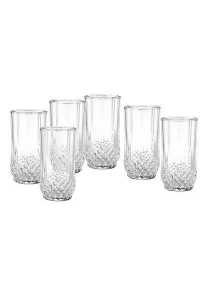 Dania 6-piece glass water cup set