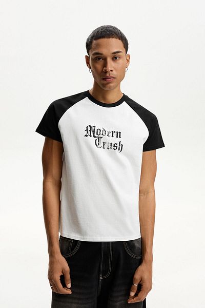 Bershka Short sleeve T-shirt with contrast print