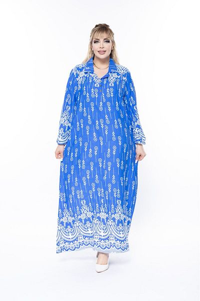 mervemoda Rochie de vară cu mânecă lungă pentru femei