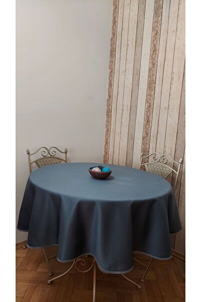 gonk Lüks Fonluk Kumaştan Mamul,dertsiz,fiskos,yemek Masası Örtüsü .çap 150 Cm.