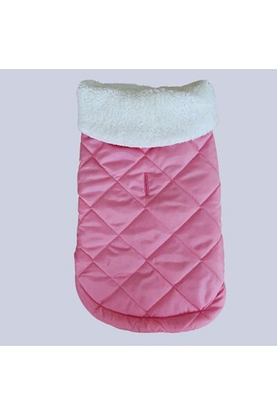 GedyCo Pink Quilted Small Breed Dog Vest with Fleece Inside