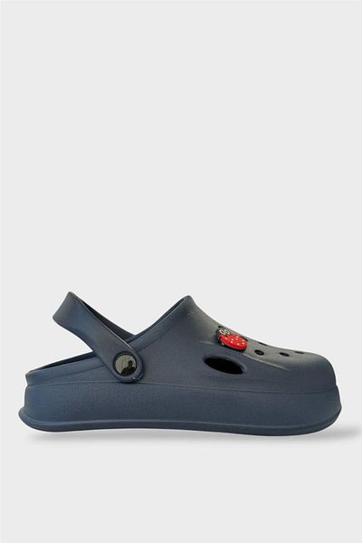 Liger Women's Comfort Buckle Medical Sabo Slippers Dark Blue