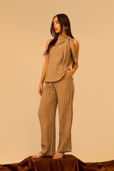 Stradivarius Textured Loose-fitting Trousers Limited Edition