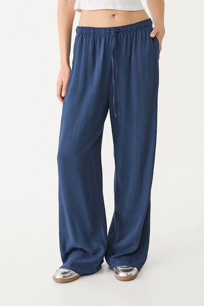Stradivarius Long Draped Rustic Trousers