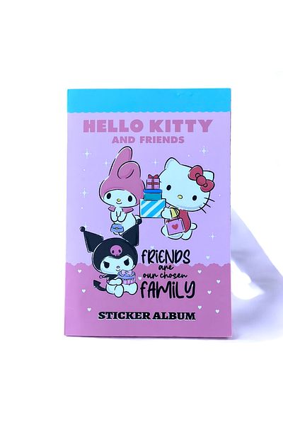 BAK GEL AL Hello Kitty and Friends - Cute Sticker Album → Hello Kitty Melody and Kuromi Sticker Book K