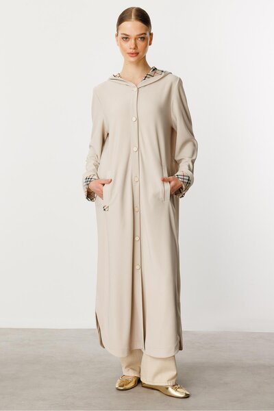 Micca Unique Dökümlü İnce Hafif Spor Kap/ Ferace-Taş