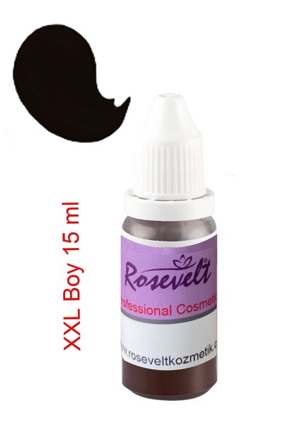 ROSEVELT Kalıcı Makyaj Eğitim Boyası Koyu Kahve ( Ciltte Kullanılmaz )