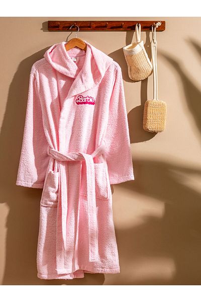 LC Waikiki Barbie Embroidered Women's Bathrobe