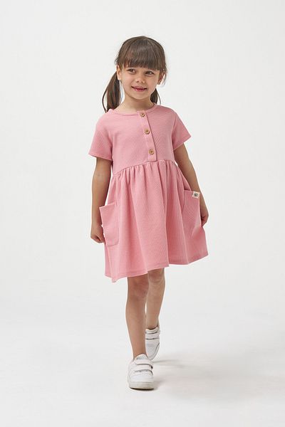Minipodyum Rochie casual de vară cu buzunare pentru fete