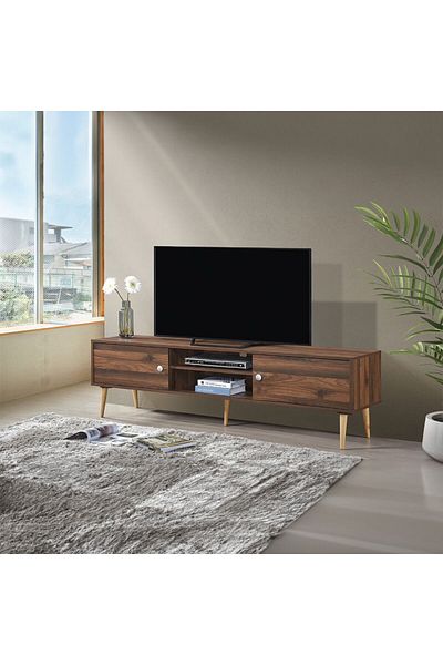 Danube Home وحدة تلفزيون بالمر لأجهزة التلفزيون حتى 65 بوصة - لون أوك كولومبيا (طول 180 × عرض 39 × ارتفاع 53 سم)