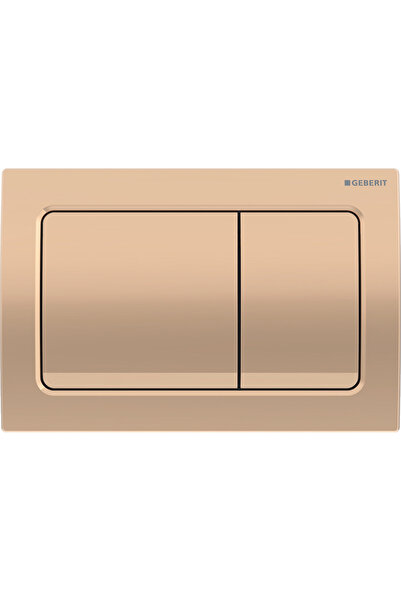 Geberit Kumanda Kapağı Alpha30, Çift Basmalı, Bronz, 115.055.QA.1