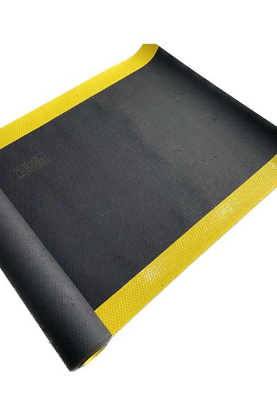 bademlerhali 3mm 20Kv Black Yellow Stripes Electrical Board Mat Work Safety