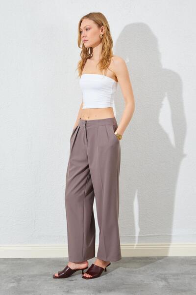 TENA Γυναικείο παντελόνι βιζόν χωρίς ζώνη με διπλό πλισέ πολυβισκόνη