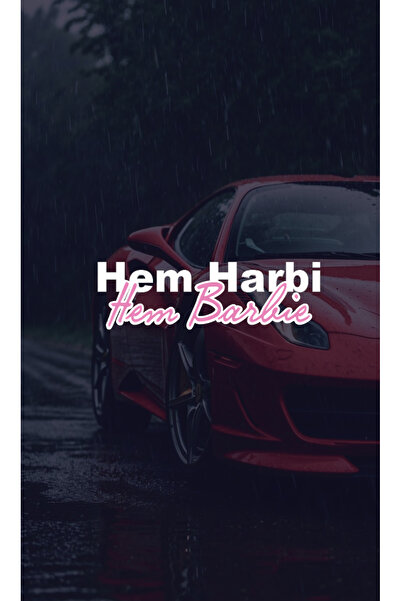 Yalıgraf Reklam Tabela Hem Harbi Hem Barbi Oto Araba Sticker 25x8