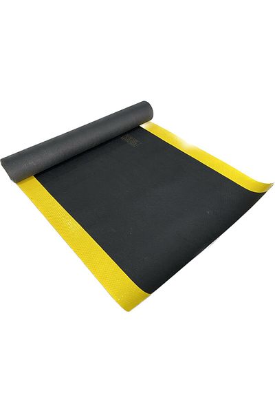 bademlerhali 3mm 20Kv Black Yellow Stripes Electrical Board Mat Work Safety