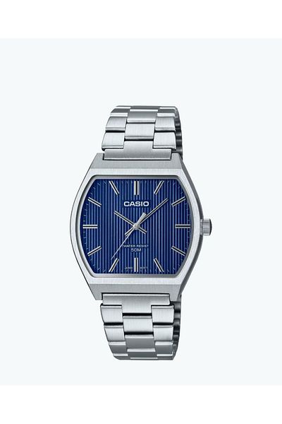 Casio Casio Men's Blue Dial Quartz Watch with Stainless Steel Strap MTP-B140D-2AVDF
