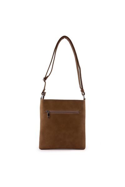 gio&mi Sanja Women's Green Two-Compartment Zippered Cross Adjustable Messenger Bag