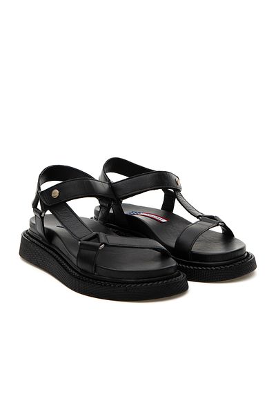 U.S. Polo Assn. Women's Black Sandals 50306274 -Vr046