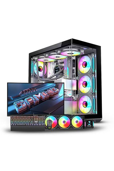Thermo Gaming PC i9-14900kf-rtx4070, DDR5 Combo with 27-inch Monitor, Keyboard and Mouse